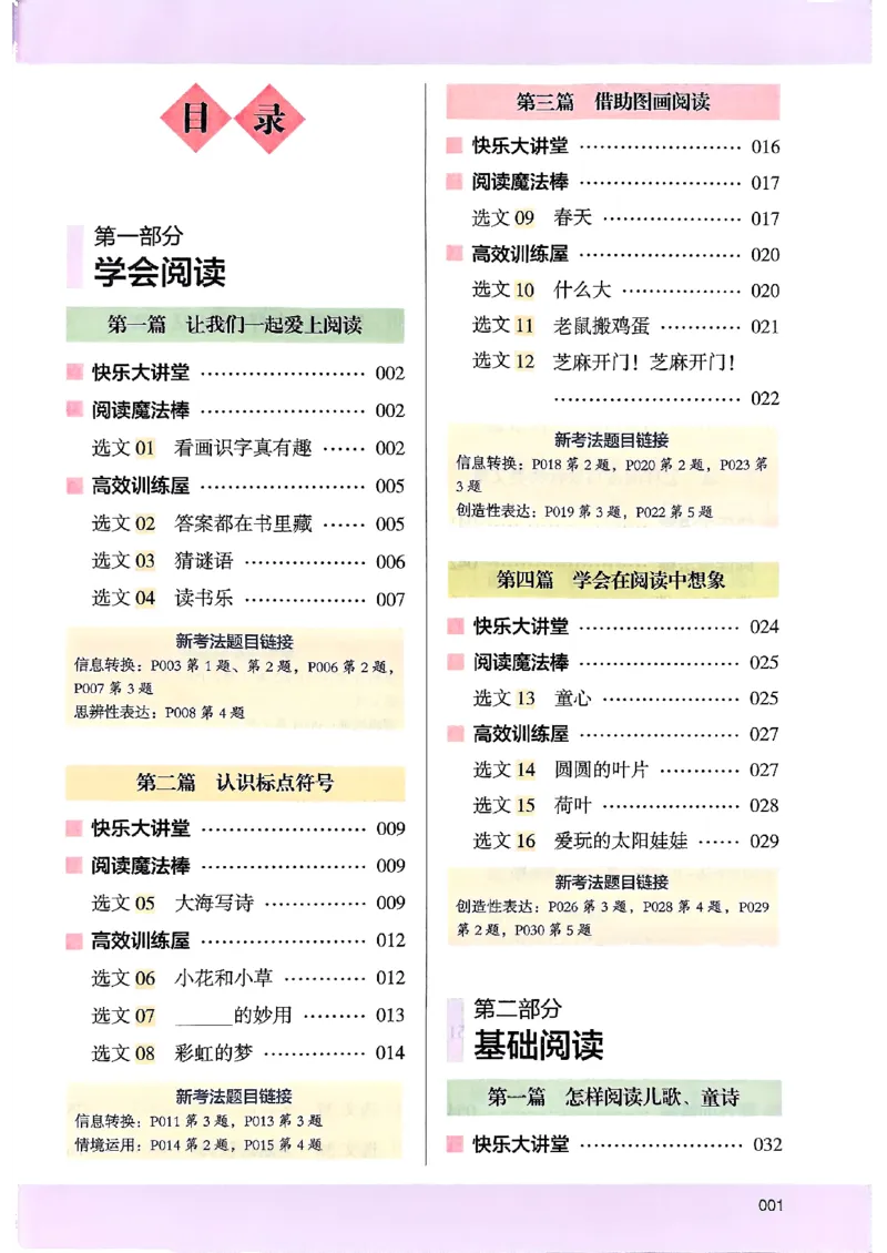 2026一年级木头马88篇高效训练-副本_26版高效阅读88篇一年级