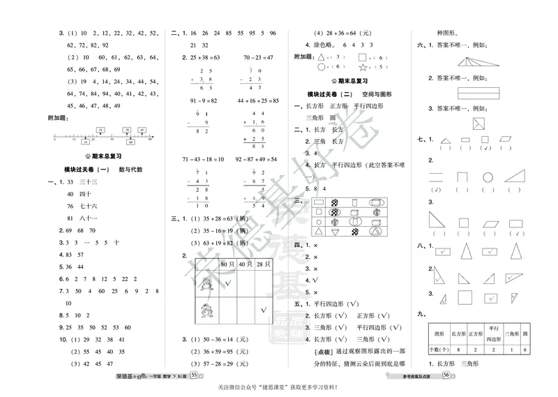 好卷一年级下册数学北京版A部分_2024年人教版小学数学一二三四五六年级上册下册期中期末试a0747_小学全科《同步练习+精品试卷》打包下载（1-6年级单元月考期中期末试卷）_小学数学