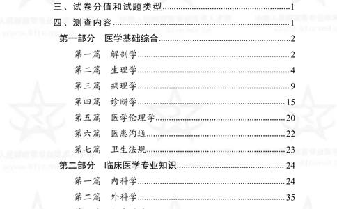 16、临床医学专业科目考试大纲_军队文职(1)_08.备考分数线等信息_新版军队文职考试大纲