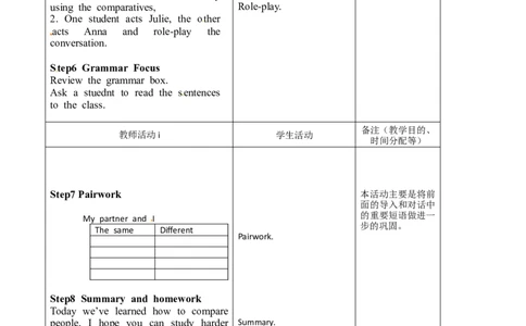 八年级英语教案：Unit3I&rsquo;mmoreoutgoingthanmysister2_初中英语新版_最新人教版英语八年级上册_老版（含有参考价值）_01教案人教版初中英语八上（多版本）易提分旗舰店