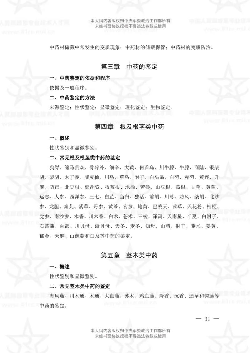 19、中药学专业科目考试大纲_军队文职(1)_08.备考分数线等信息_新版军队文职考试大纲