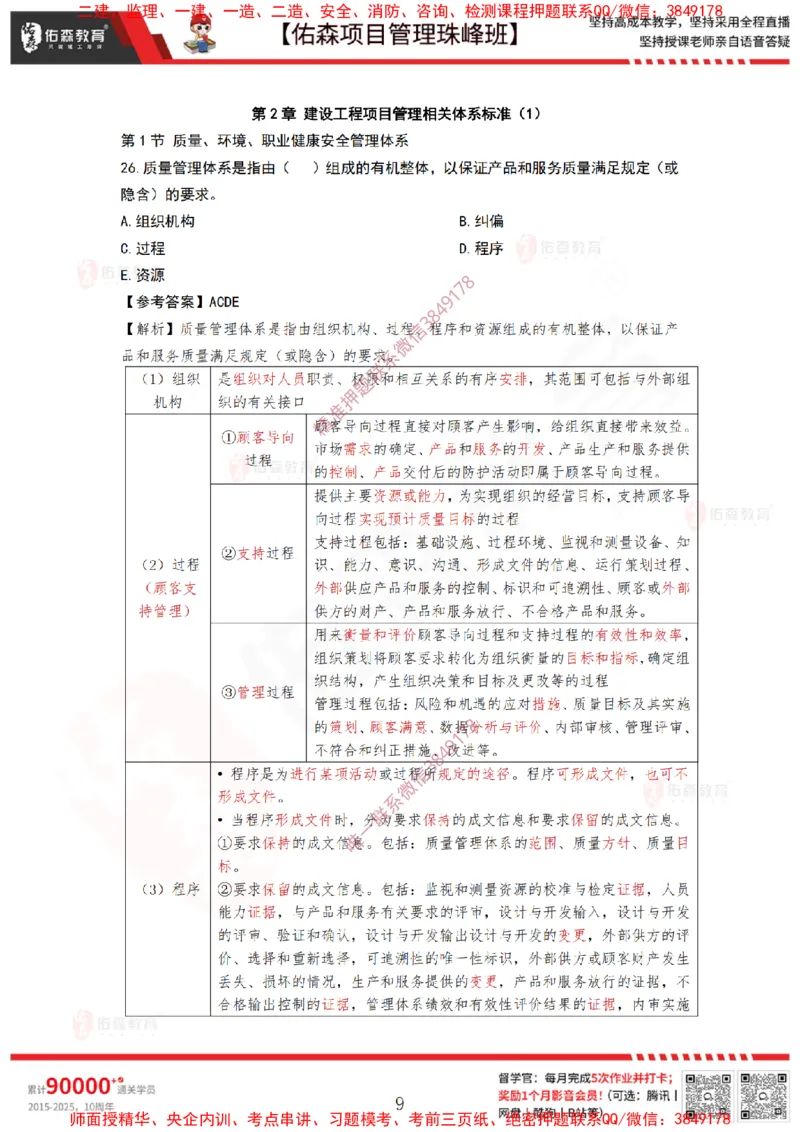 4月15日佑森项目管理珠峰班VIP作业答案_2026年一级建造师_2026年一建管理_2025年一建管理SVIP_02-基础精讲✿高端面授✿深度强化_36-管理《珠峰直播班》林子婷YS