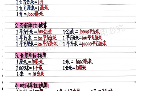 25新五上数学学霸手抄笔记汇总_小学全网线上同款资料_k92_数学