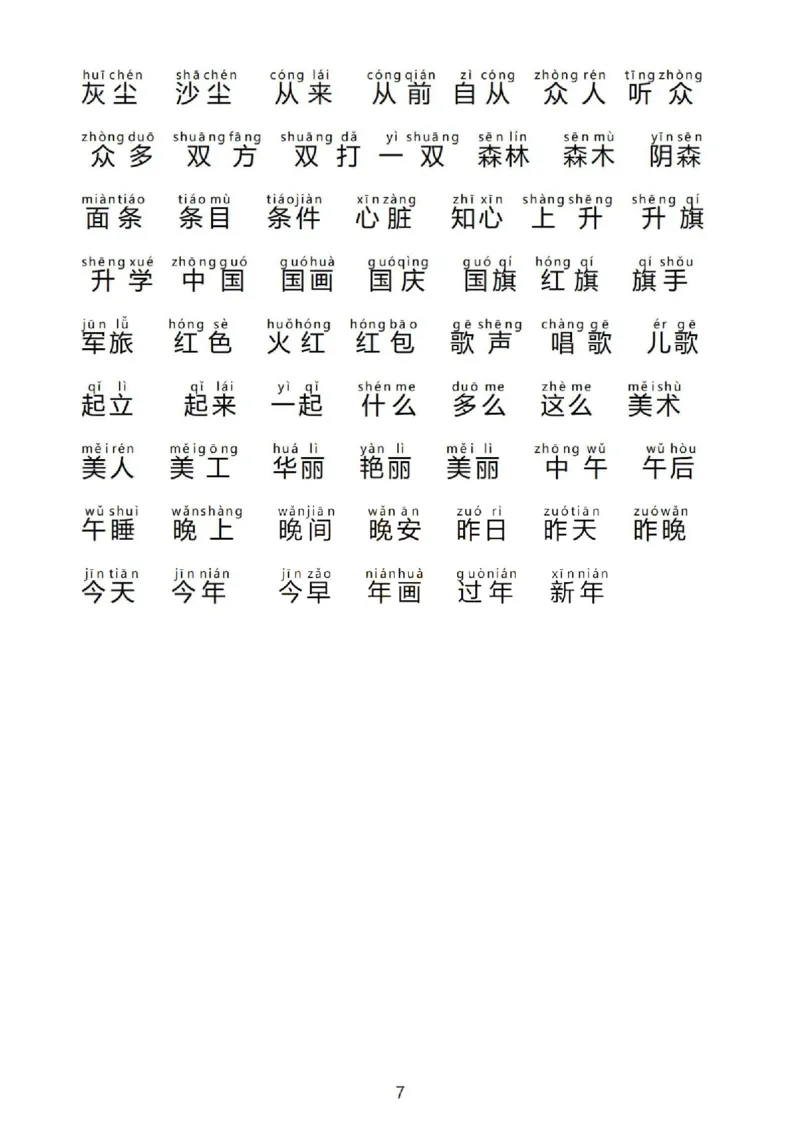 1_一上语文1&middot;8单元考点总结_一到六小学晨读晚默晨诵晚读_24秋一年级上册各类资料(小纸条知识点默写单)