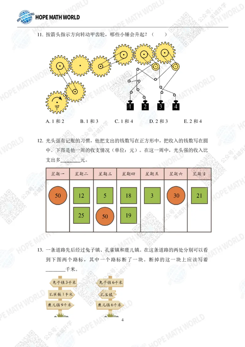 2022希望数学夏令营2年级个人战-真题+答案_希望杯IHC