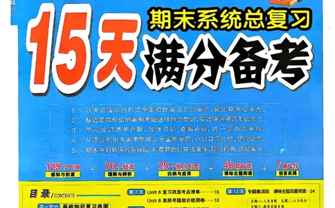 六年级英语上册人教PEP版24秋《15天满分备考期末系统总复习》_2024年人教版小学数学一二三四五六年级上册下册期中期末试a0747_期末总复习_《15天满分备考期末系统总复习》
