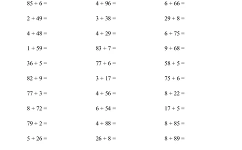 (两位数加一位数（进位）1000题一_小学数学口算竖式脱式计算应用题一二三四五六年级上下册电_小学数学口算题库电子版（1-6）_小学数学口算一年级_口算1年级下册17000题