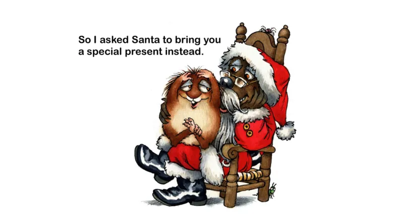 22.MerryChristmasmomanddad_Frank（小毛怪）老师爆笑阅读单词课（50个故事3000词）_小炸毛爆笑故事单词课课件