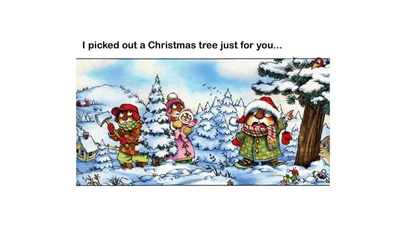 22.MerryChristmasmomanddad_Frank（小毛怪）老师爆笑阅读单词课（50个故事3000词）_小炸毛爆笑故事单词课课件