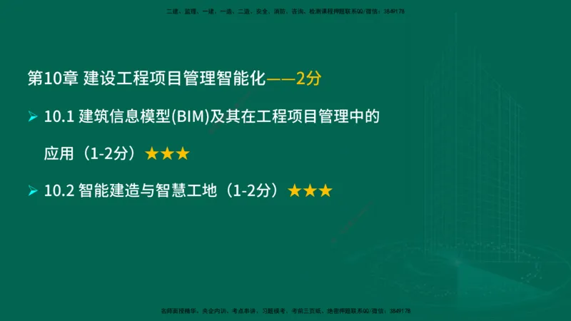 25年一建《项目管理》大V精讲第10章讲义在线版_2026年一级建造师_2026年一建管理_2025年一建管理SVIP_02-基础精讲✿高端面授✿深度强化_30-管理《强化精讲班》许名标YL