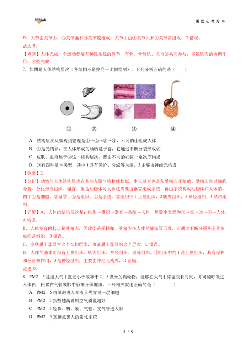 生物（安徽卷）（全解全析）_2025年初中《中考第一次模拟》全国各地区模拟卷（8科全）(1)_2025年《中考第一次模拟卷》初中生物_安徽&radic;