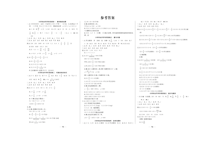 小升初必备总复习数学_2024年人教版小学数学一二三四五六年级上册下册期中期末试a0747_小学全科《同步练习+精品试卷》打包下载（1-6年级单元月考期中期末试卷）_小升初中总复习