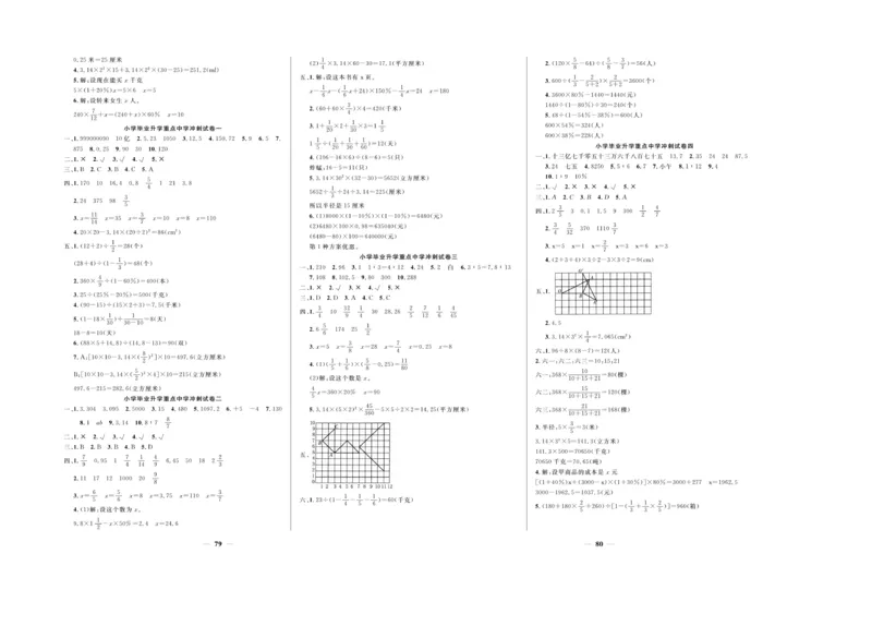 小升初必备总复习数学_2024年人教版小学数学一二三四五六年级上册下册期中期末试a0747_小学全科《同步练习+精品试卷》打包下载（1-6年级单元月考期中期末试卷）_小升初中总复习