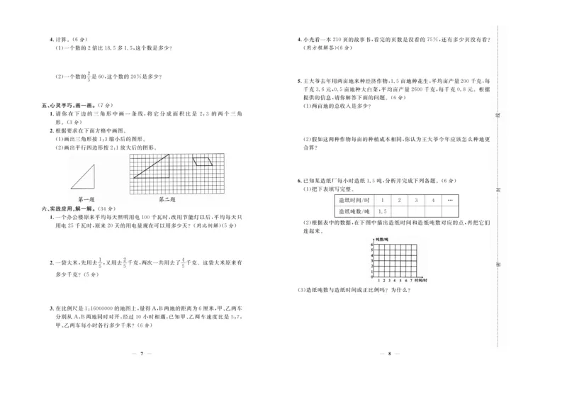 小升初必备总复习数学_2024年人教版小学数学一二三四五六年级上册下册期中期末试a0747_小学全科《同步练习+精品试卷》打包下载（1-6年级单元月考期中期末试卷）_小升初中总复习