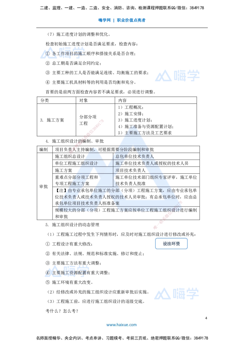 09.2025宿吉南-名师精讲通关-第一章（9）1.3施工组织设计、工程项目目标动态控制_2026年一级建造师_2026年一建管理_2025年一建管理SVIP_02-基础精讲✿高端面授✿深度强化_讲义