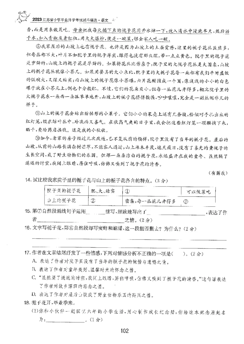 备考2024-江苏省小学语文毕业试卷精选（春雨）_2024年人教版小学数学一二三四五六年级上册下册期中期末试a0747_小学全科《同步练习+精品试卷》打包下载（1-6年级单元月考期中期末试卷）