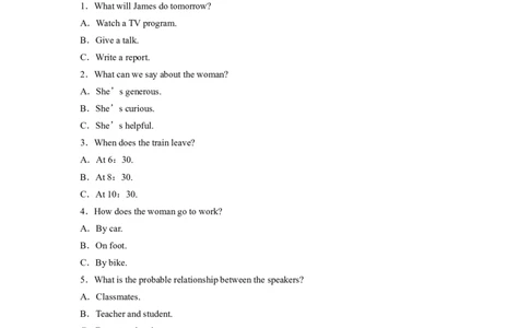 2018年高考英语试卷（江苏）（空白卷）_英语历年高考真题_新&middot;Word版2008-2025&middot;高考英语真题_英语（按年份分类）2008-2025_2018&middot;高考英语真题