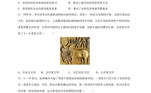 历史（安徽卷）（考试版A4）_2025年初中《中考第一次模拟》全国各地区模拟卷（8科全）(1)_2025年《中考第一次模拟卷》初中历史_安徽&radic;