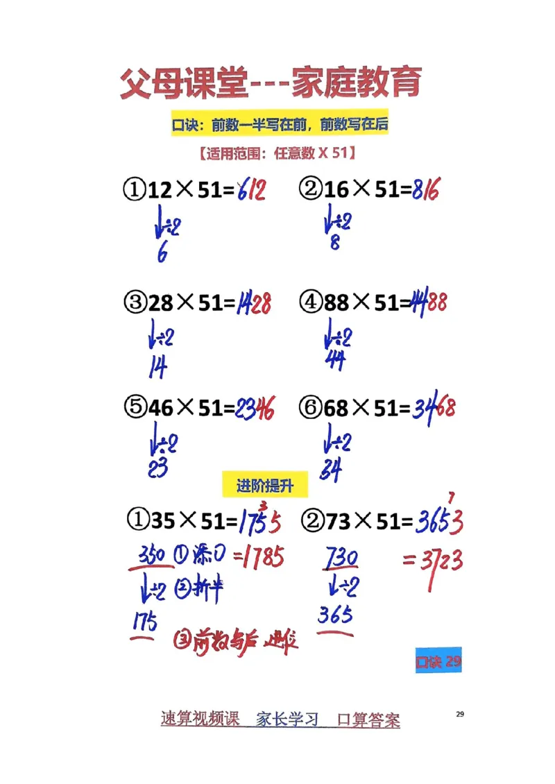1_速算家长版2_小学全网线上同款资料_36号文件速算_速算