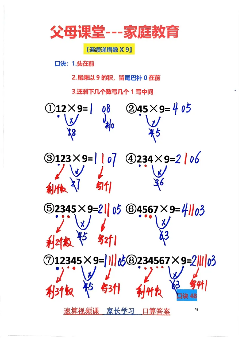 1_速算家长版2_小学全网线上同款资料_36号文件速算_速算