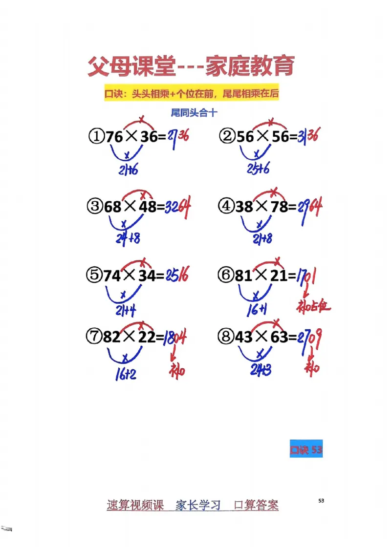 1_速算家长版2_小学全网线上同款资料_36号文件速算_速算