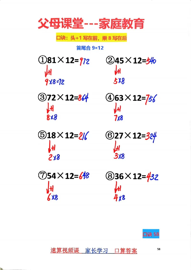 1_速算家长版2_小学全网线上同款资料_36号文件速算_速算