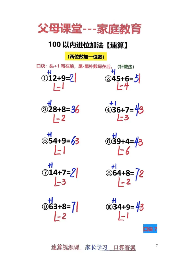1_速算家长版2_小学全网线上同款资料_36号文件速算_速算