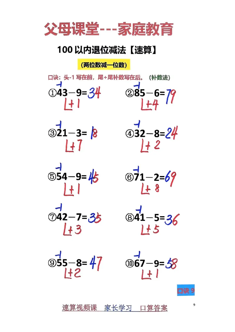 1_速算家长版2_小学全网线上同款资料_36号文件速算_速算