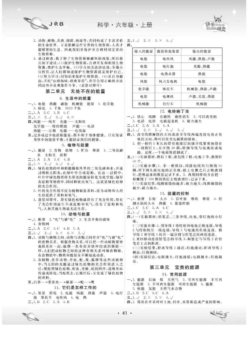 名校练+考六年级上册科学冀人版_2024年人教版小学数学一二三四五六年级上册下册期中期末试a0747_小学全科《同步练习+精品试卷》打包下载（1-6年级单元月考期中期末试卷）_小学科学