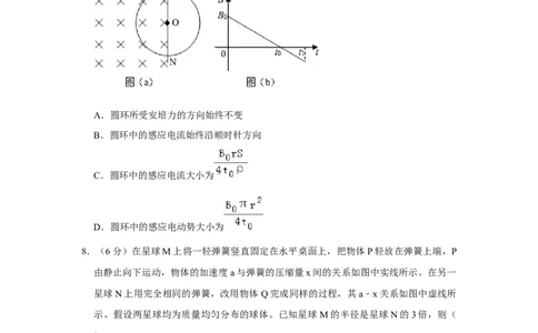 2019年高考物理试卷（新课标Ⅰ）（空白卷）_物理历年高考真题_新&middot;Word版2008-2025&middot;高考物理真题_物理（按年份分类）2008-2025_2019&middot;高考物理真题