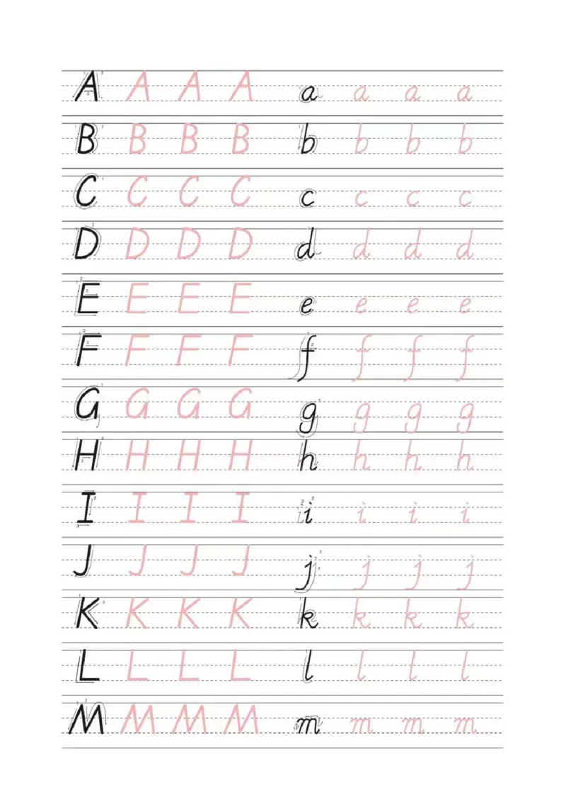 书写体26个字母_幼小语数英专项资料_幼小语文专项