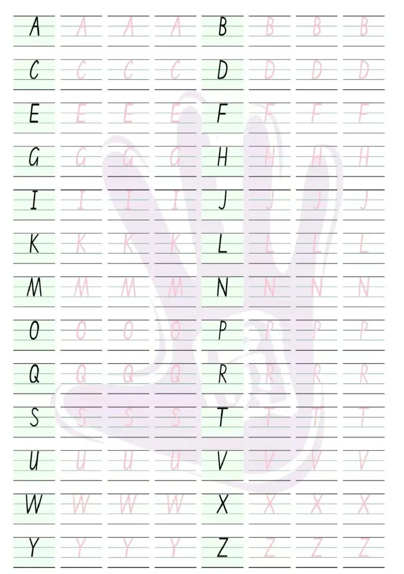 书写体26个字母_幼小语数英专项资料_幼小语文专项