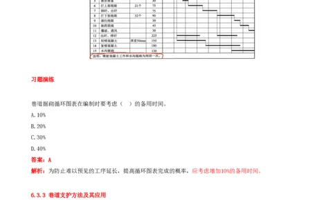 10.33-第1篇-第6章-6.3.2-巷道钻眼爆破施工作业循环图表编制-6.3.3-巷道支护方法及其应用_2026年一级建造师_2026年一建矿业_2025年一建矿业SVIP_02-基础精讲✿高端面授✿深度强化