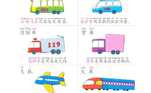 p80-识字：交通工具_幼小衔接全套_7.幼小衔接全套_22、幼小衔接教材_语文幼小衔接教师参考用书word（语文）