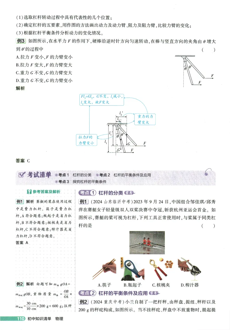2026版53初中知识清单-物理