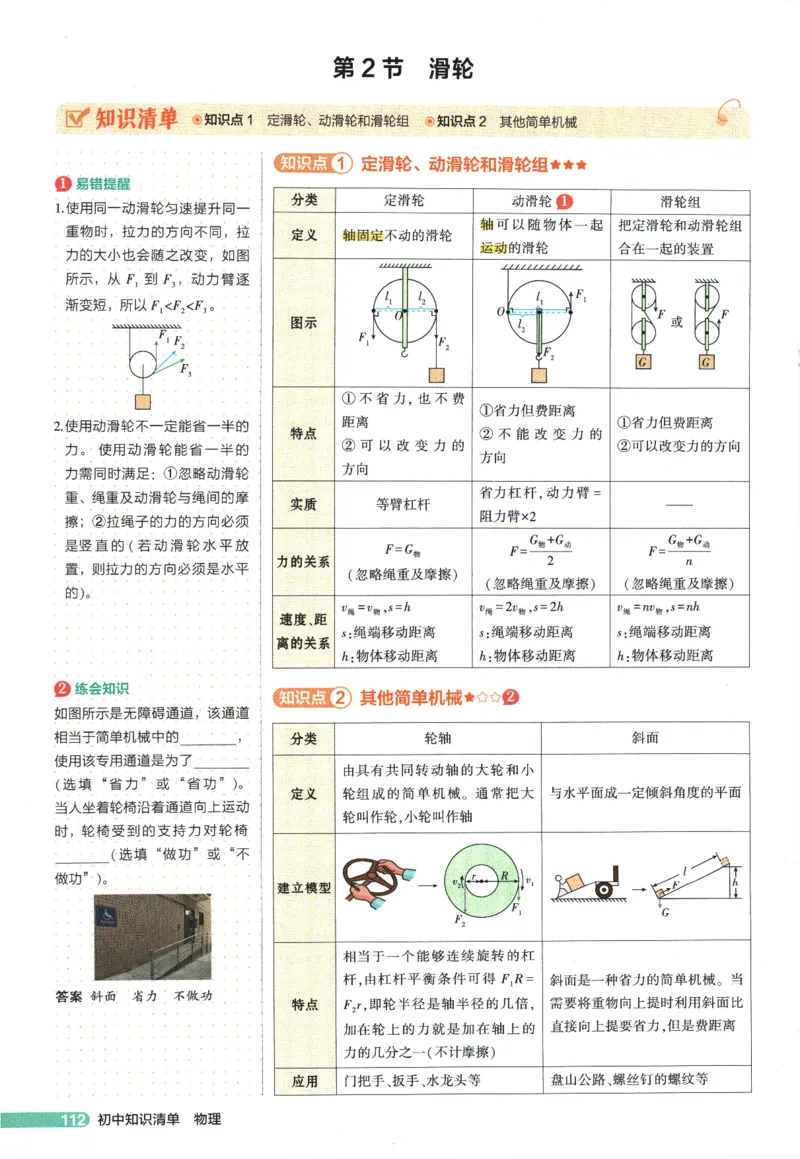 2026版53初中知识清单-物理