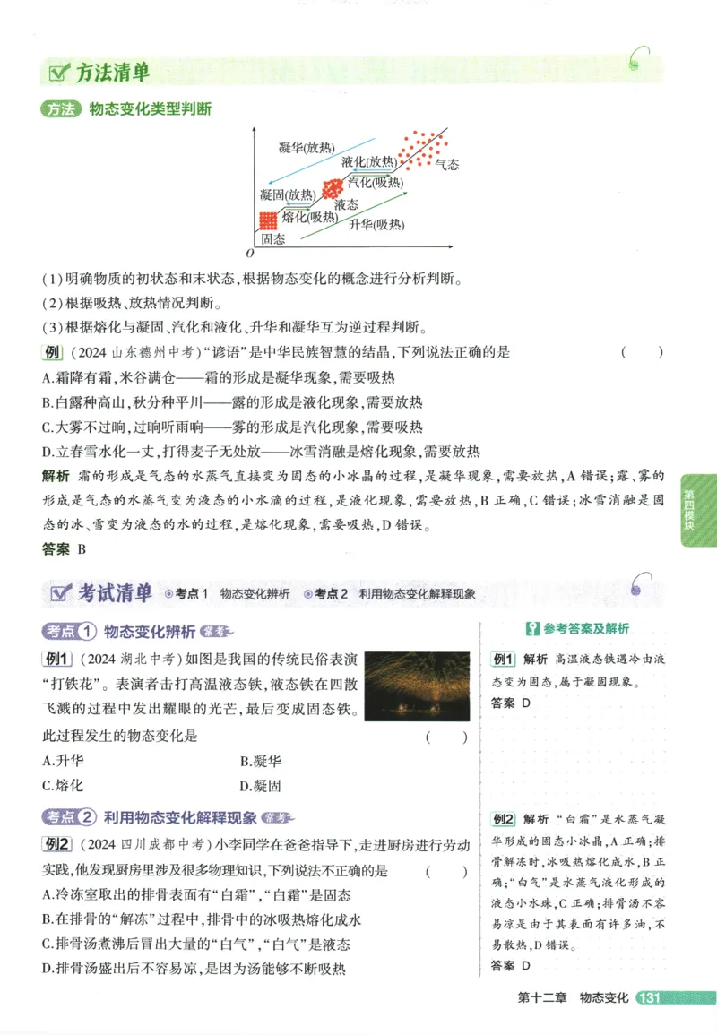 2026版53初中知识清单-物理