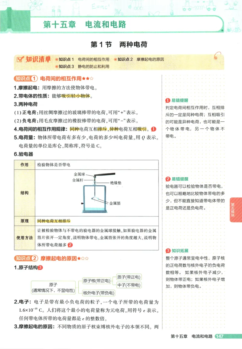 2026版53初中知识清单-物理