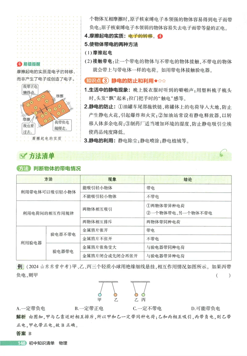 2026版53初中知识清单-物理