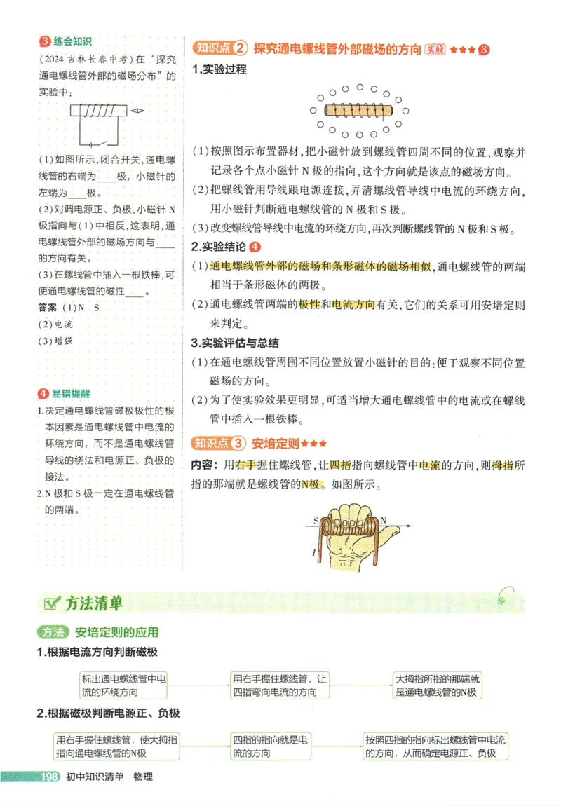 2026版53初中知识清单-物理