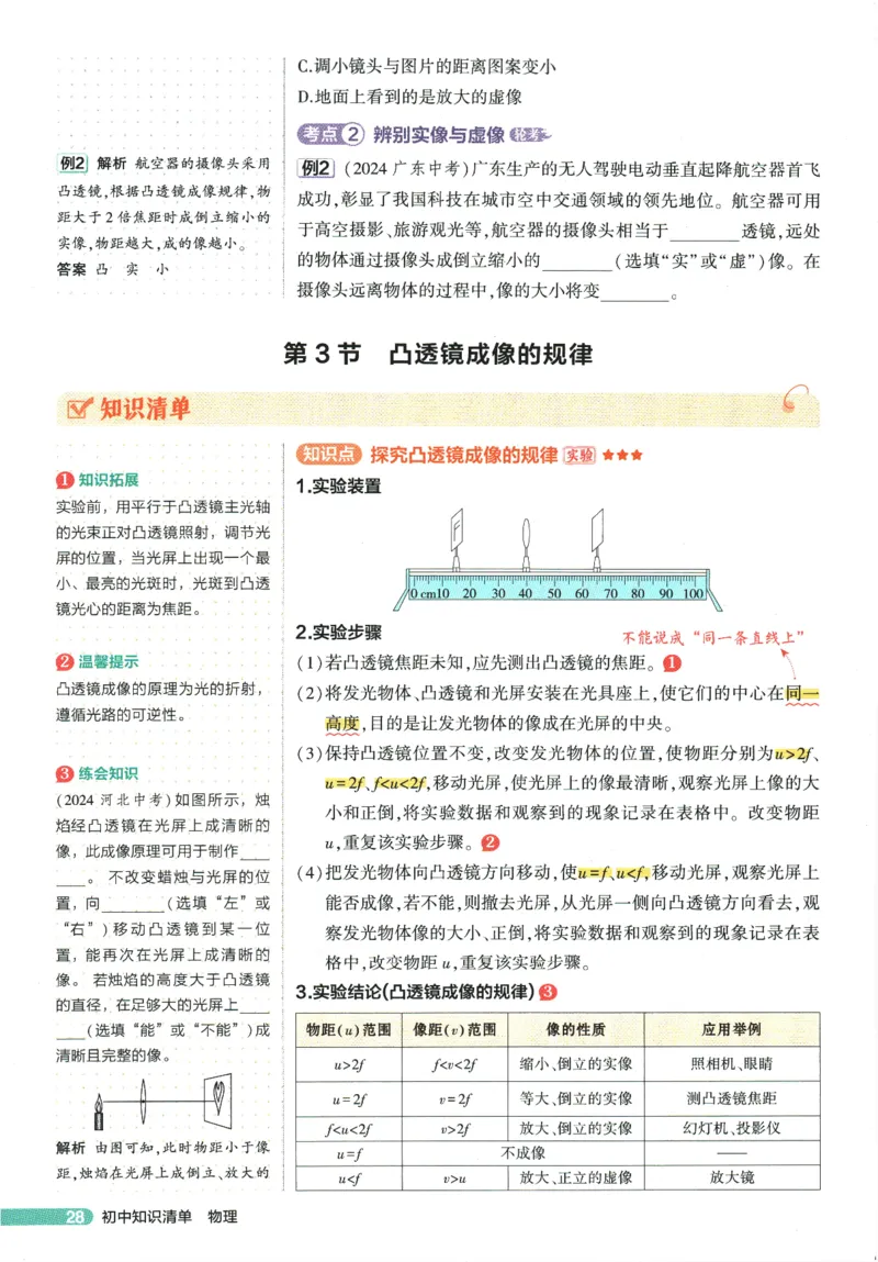 2026版53初中知识清单-物理