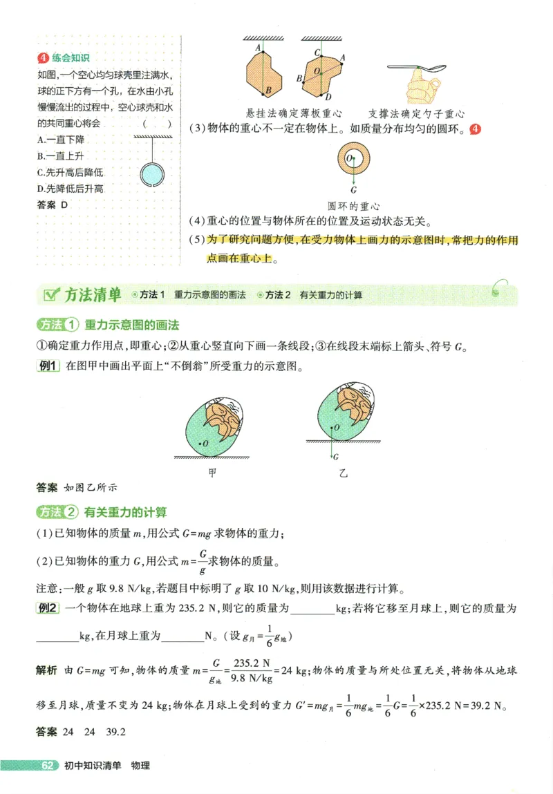 2026版53初中知识清单-物理