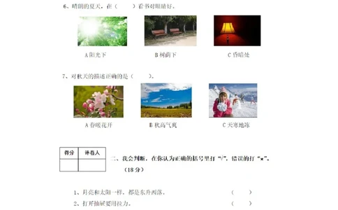 人教版二年级上册科学试题-期末试卷(含答案)_2024年人教版小学数学一二三四五六年级上册下册期中期末试a0747_小学全科《同步练习+精品试卷》打包下载（1-6年级单元月考期中期末试卷）