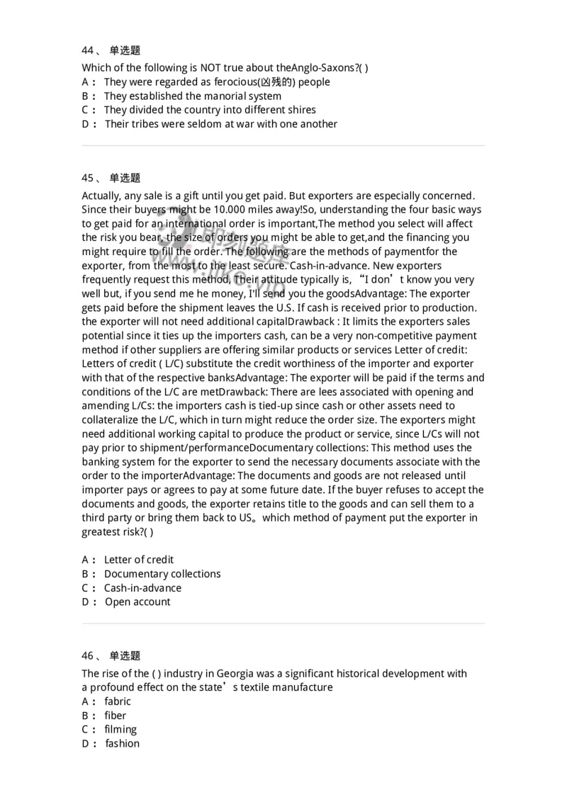 0-军队文职人员招聘考试《英语语言文学》模拟预测8-325798_军队文职(1)_01.军队文职真题-专业课_（全）版本一（历年真题+章节练习+模拟题）_英语言文学(军队文职)_预测模拟_纯题目