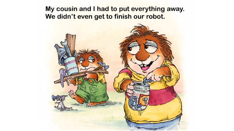 05.JustMeAndMyCousin_Frank（小毛怪）老师爆笑阅读单词课（50个故事3000词）_小炸毛爆笑故事单词课课件