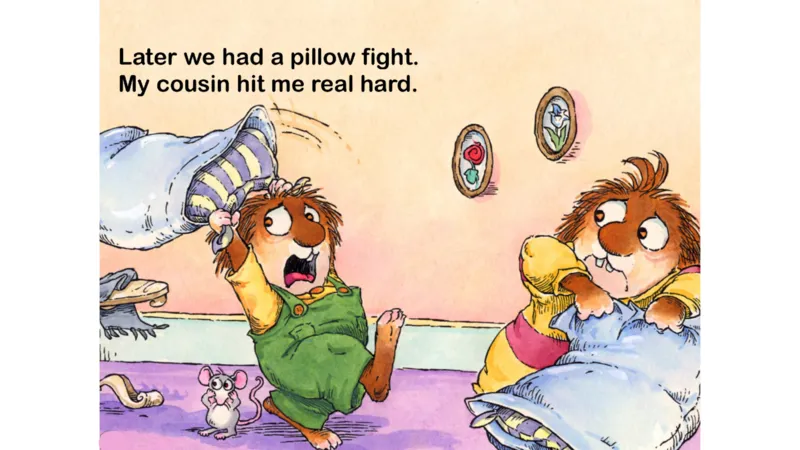 05.JustMeAndMyCousin_Frank（小毛怪）老师爆笑阅读单词课（50个故事3000词）_小炸毛爆笑故事单词课课件