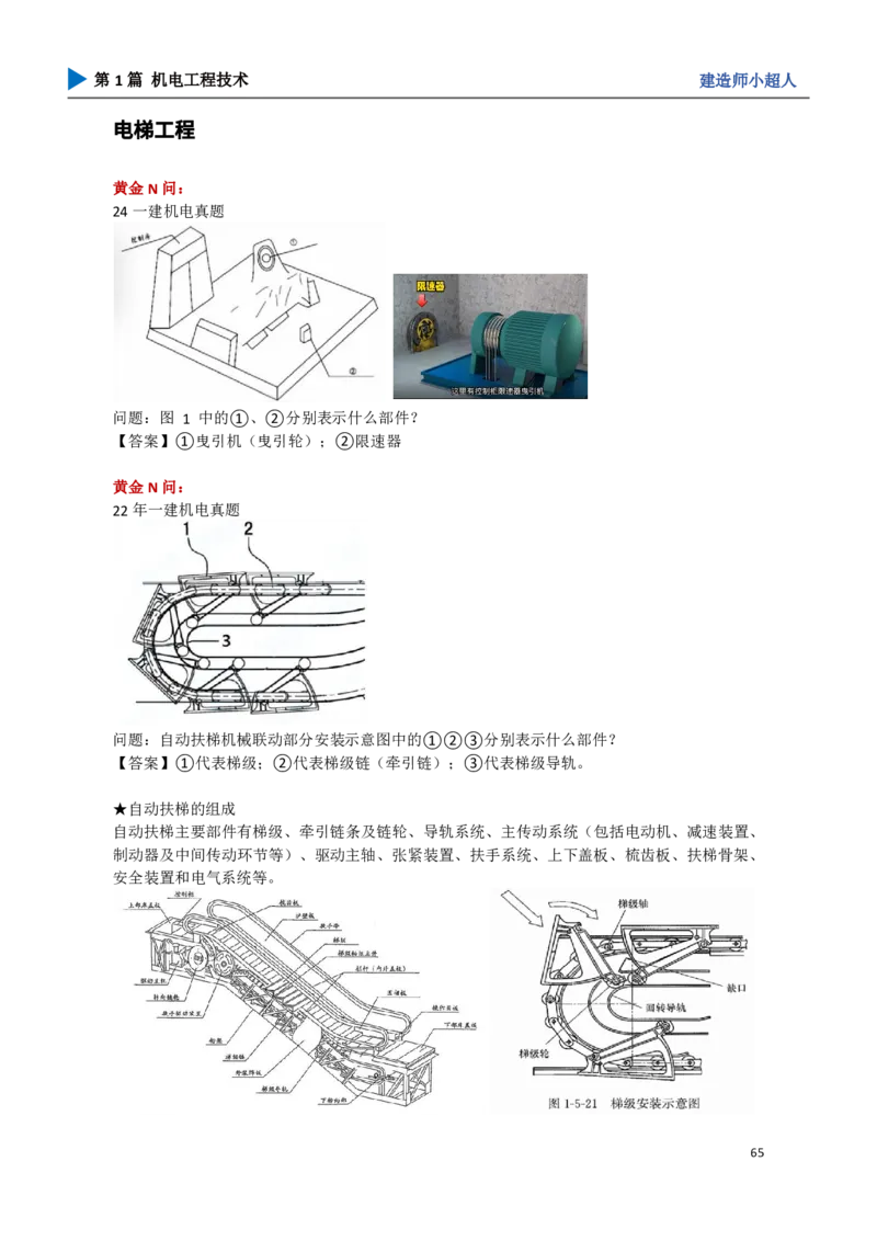 08.电梯、消防_2026年一级建造师_2026年一建机电_2025年一建机电SVIP_04-冲刺串讲✿考点强化✿小灶集训_18-机电《3D案例攻克》小超人SMR_讲义