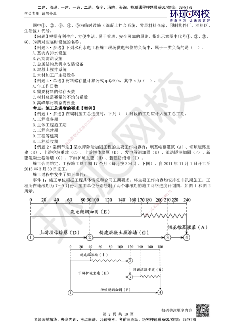 09.2025一建水利精题必练-第9讲-第9章水利水电工程企业资质与施工组织_2026年一级建造师_2026年一建水利_2025年一建水利SVIP_03-习题精析✿实战特训✿模考通关