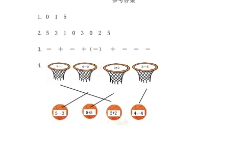 1.30的认识和加、减法_一年级上下册资料_一年级上语数英上下册学习资料_3-6-3、小学一年级数学上册_人教版_2、同步练习_第一单元5以内数的认识和加、减法