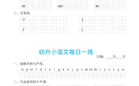 ST幼小语文汉语拼音每日一练_幼小衔接全套_幼小衔接资料大全_幼小衔接资料1️⃣_幼小衔接语文